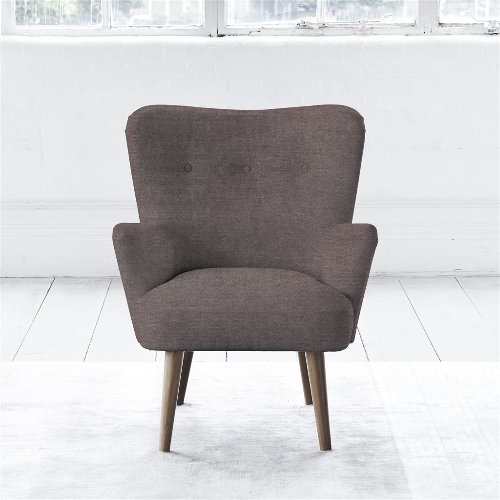 Florence Chair - Self Buttonss - Walnut Leg - Zaragoza Clover