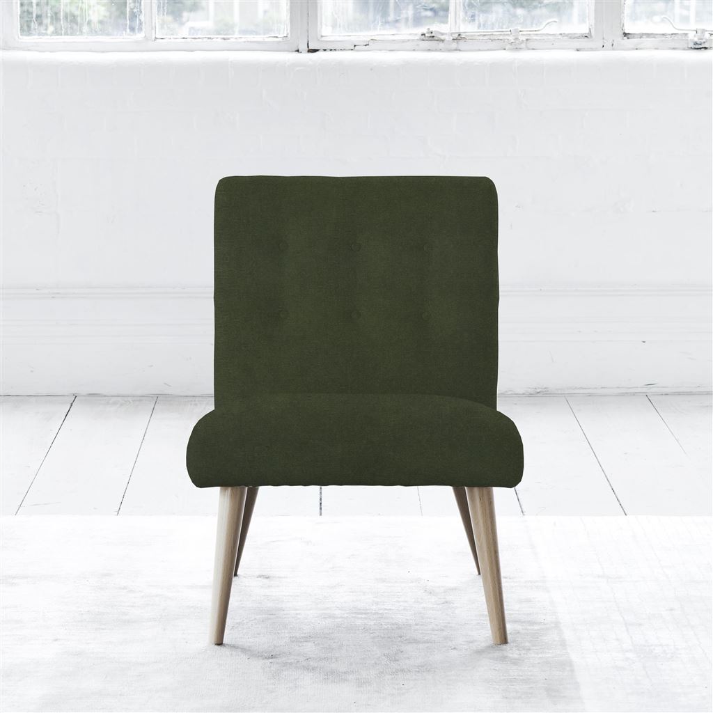 Eva Chair - Self Buttons - Beech Legs - Cassia Fern