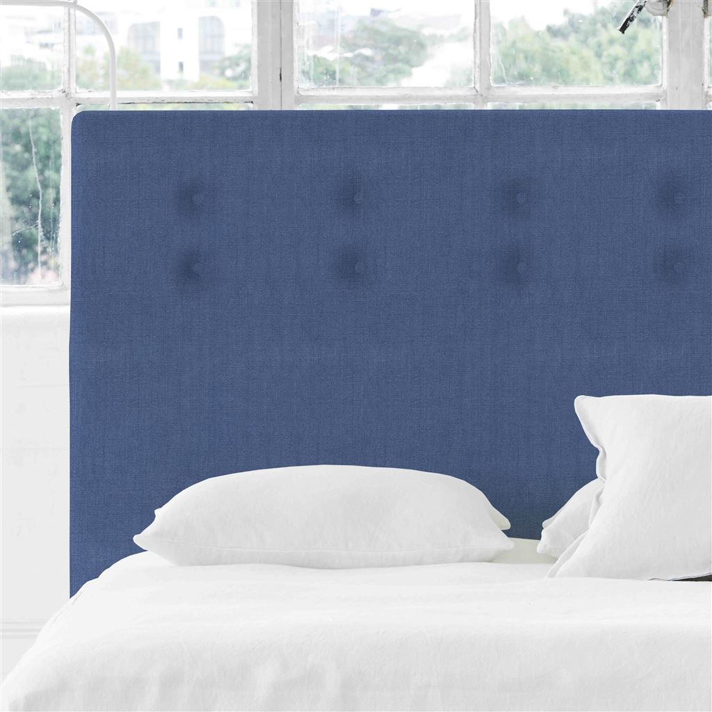 Polka Alto Single Headboard - Self Buttons - Brera Lino Marine