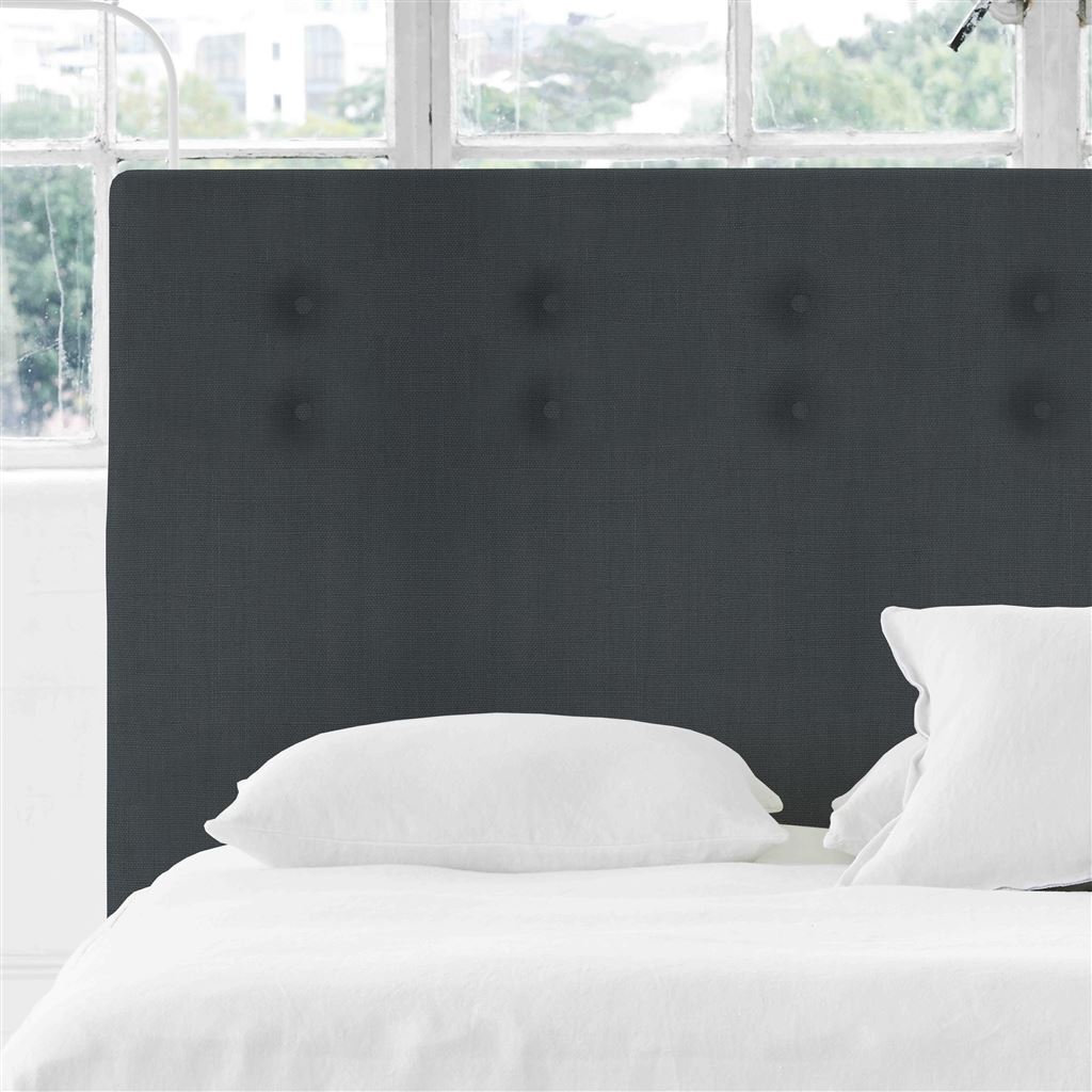 Polka Alto Single Headboard - Self Buttons - Brera Lino Dusk