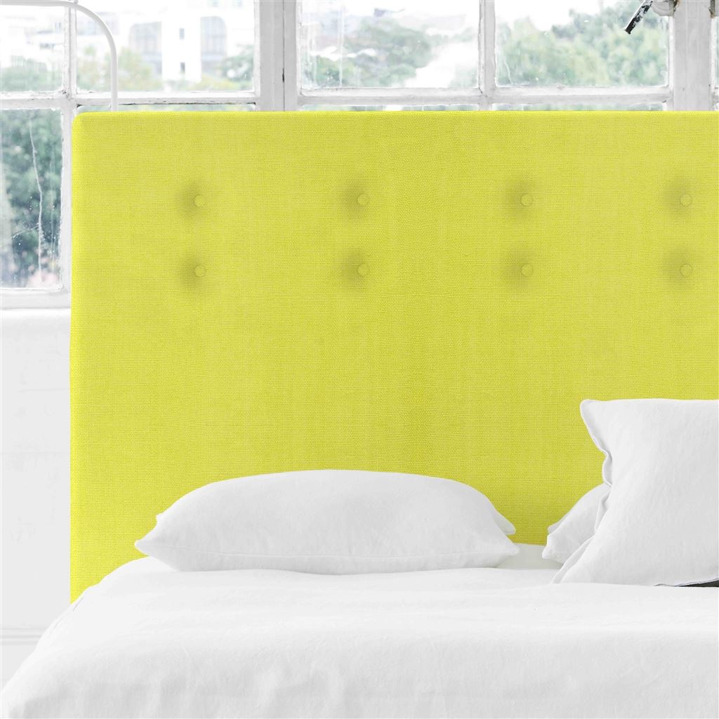 Polka Alto Single Headboard - Self Buttons - Brera Lino Alchemilla