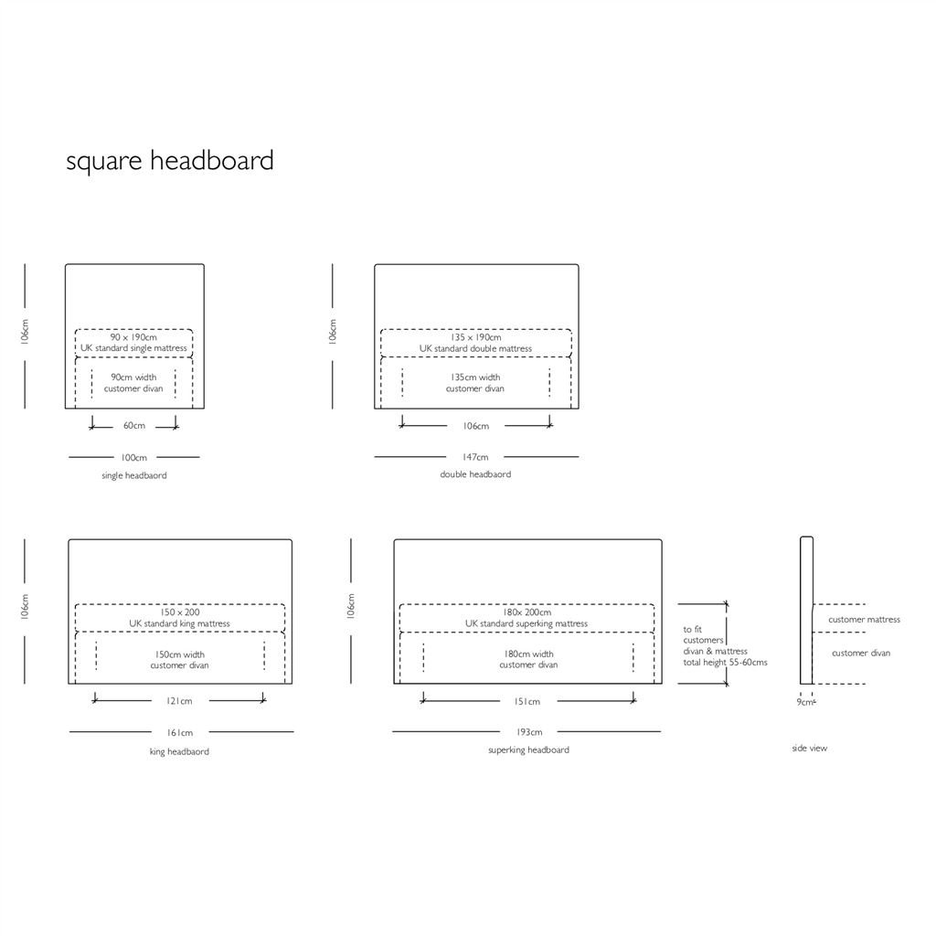 Square Headboard