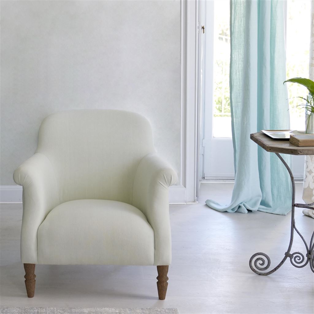 Paris Chair - Walnut Legs - Brera Lino Alabaster