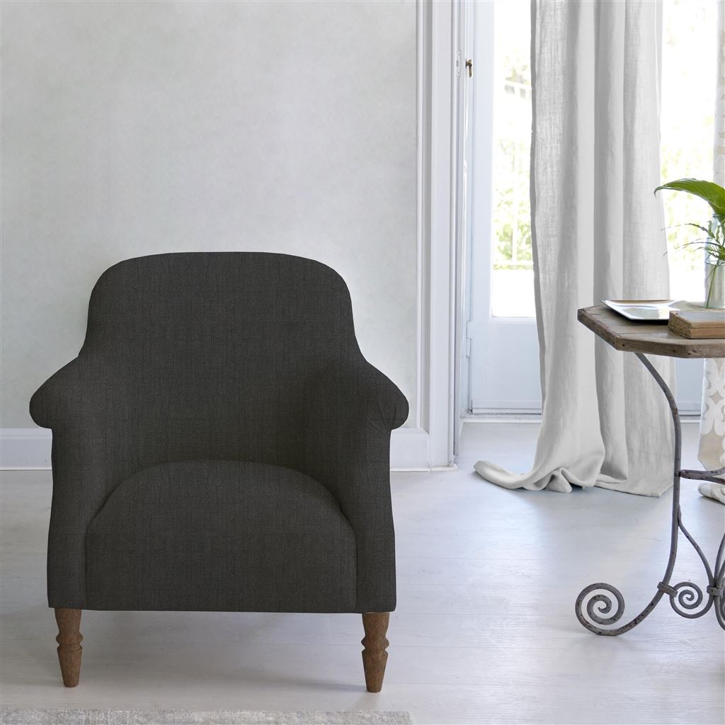 Paris Chair - Walnut Legs - Brera Lino Espresso
