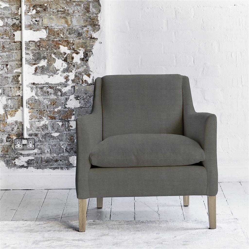 Milan Chair - Beech Legs - Brera Lino Granite