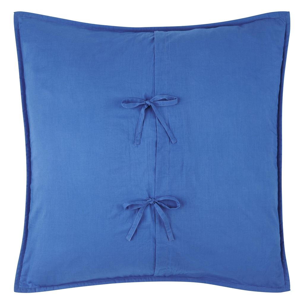 Savoie Cobalt European Pillowcase - Reverse