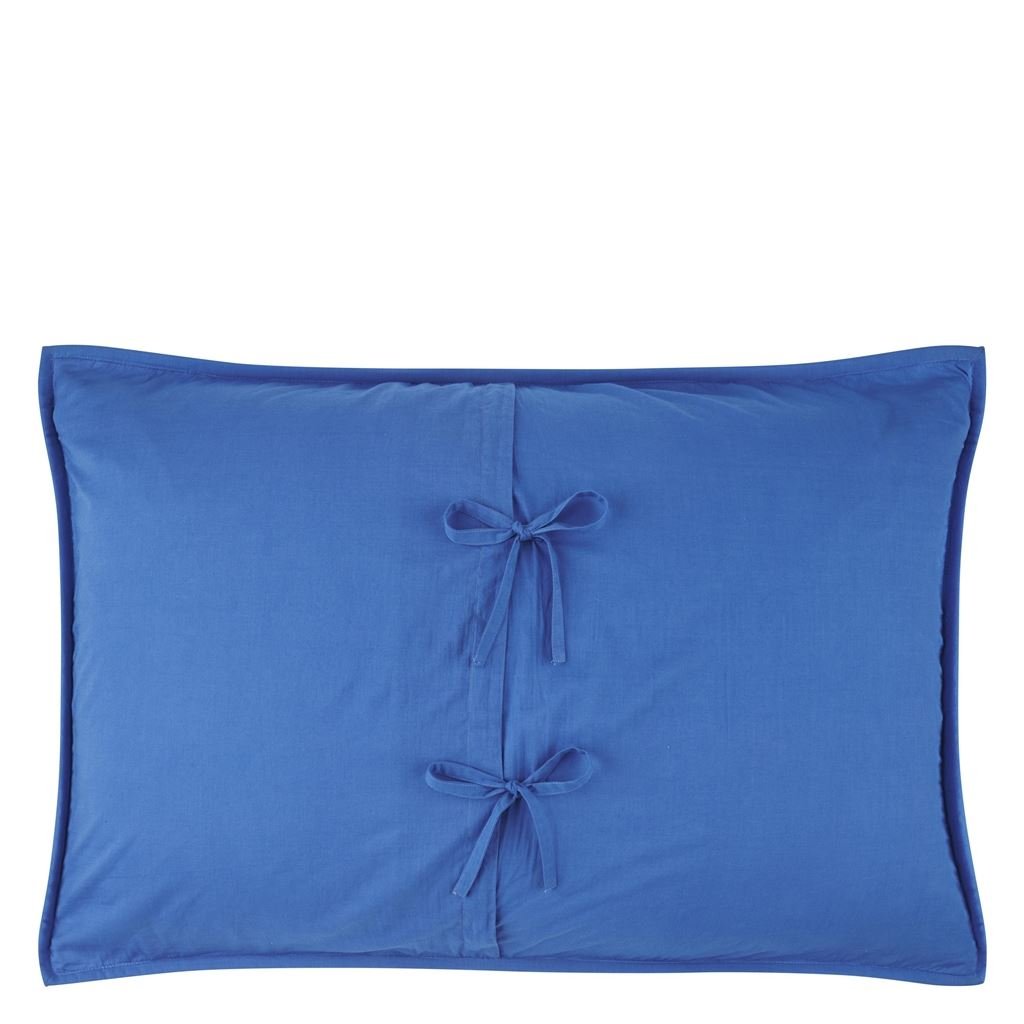 Savoie Cobalt Standard Pillowcase - Reverse