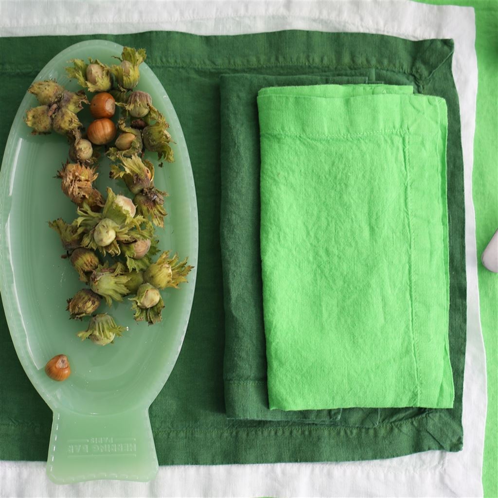 Lario Fern Linen Placemats & Napkins 