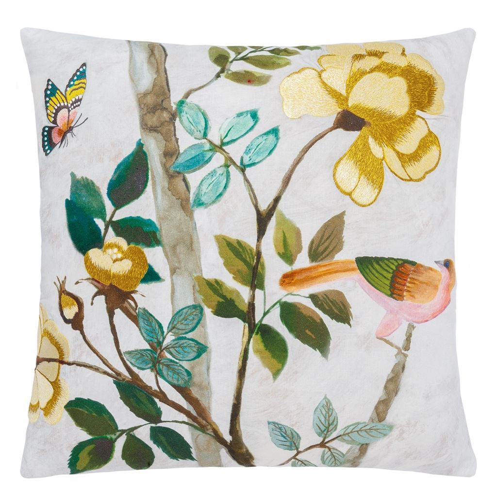 Papillon Chinois Parchment Cushion