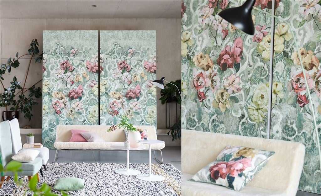 Tapestry Flower Wallpaper Panels