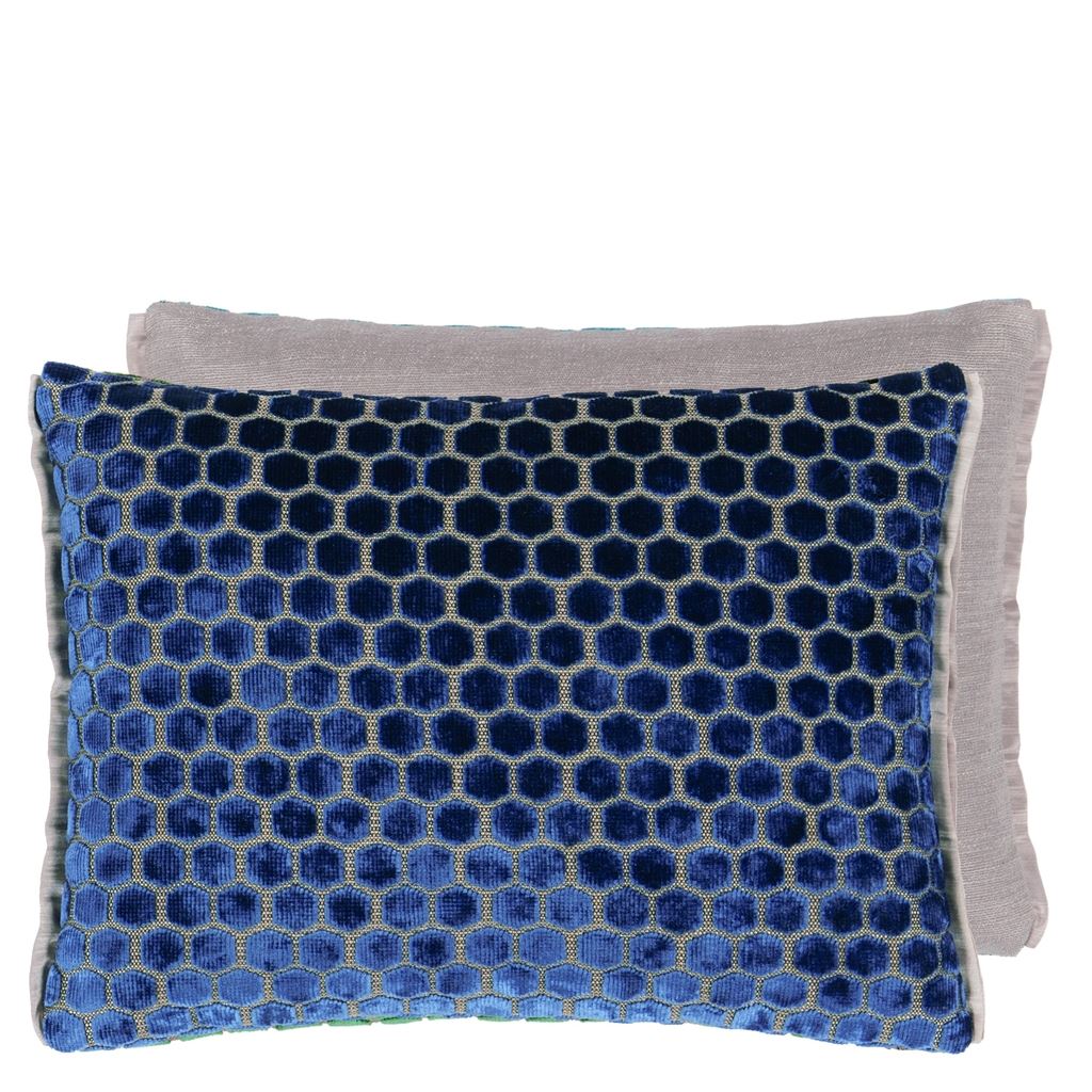 Jabot - Cobalt - Cushion - 30x40cm - Without Pad