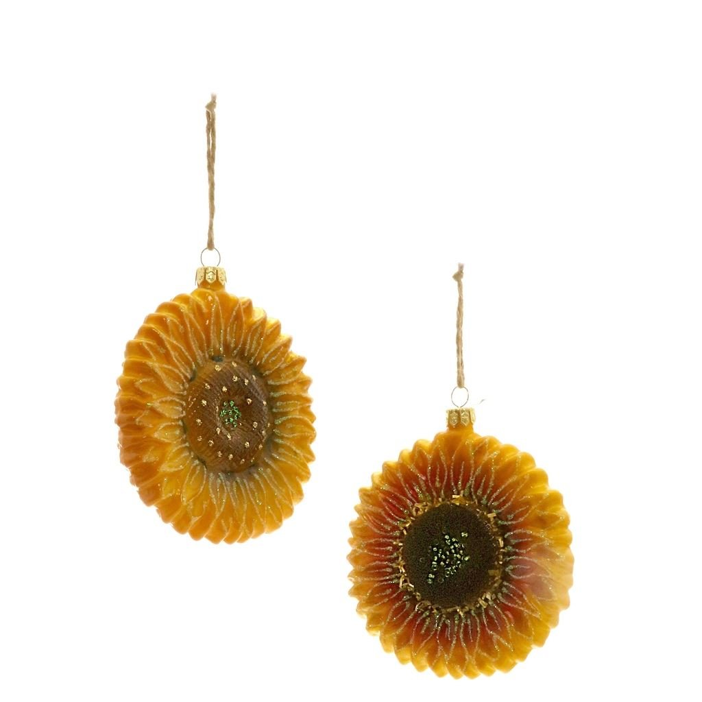 SUNFLOWER DECORATIONS PAIR 