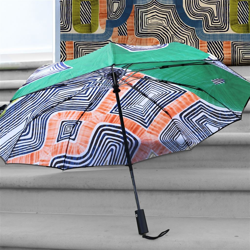 En Allant Aux Baux Mosaique Compact Umbrella