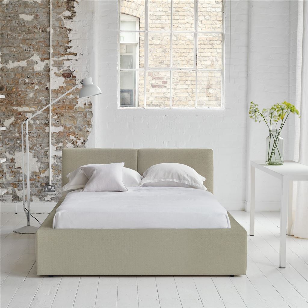 Modena Bed -Single - Cassia Velvet - Dove