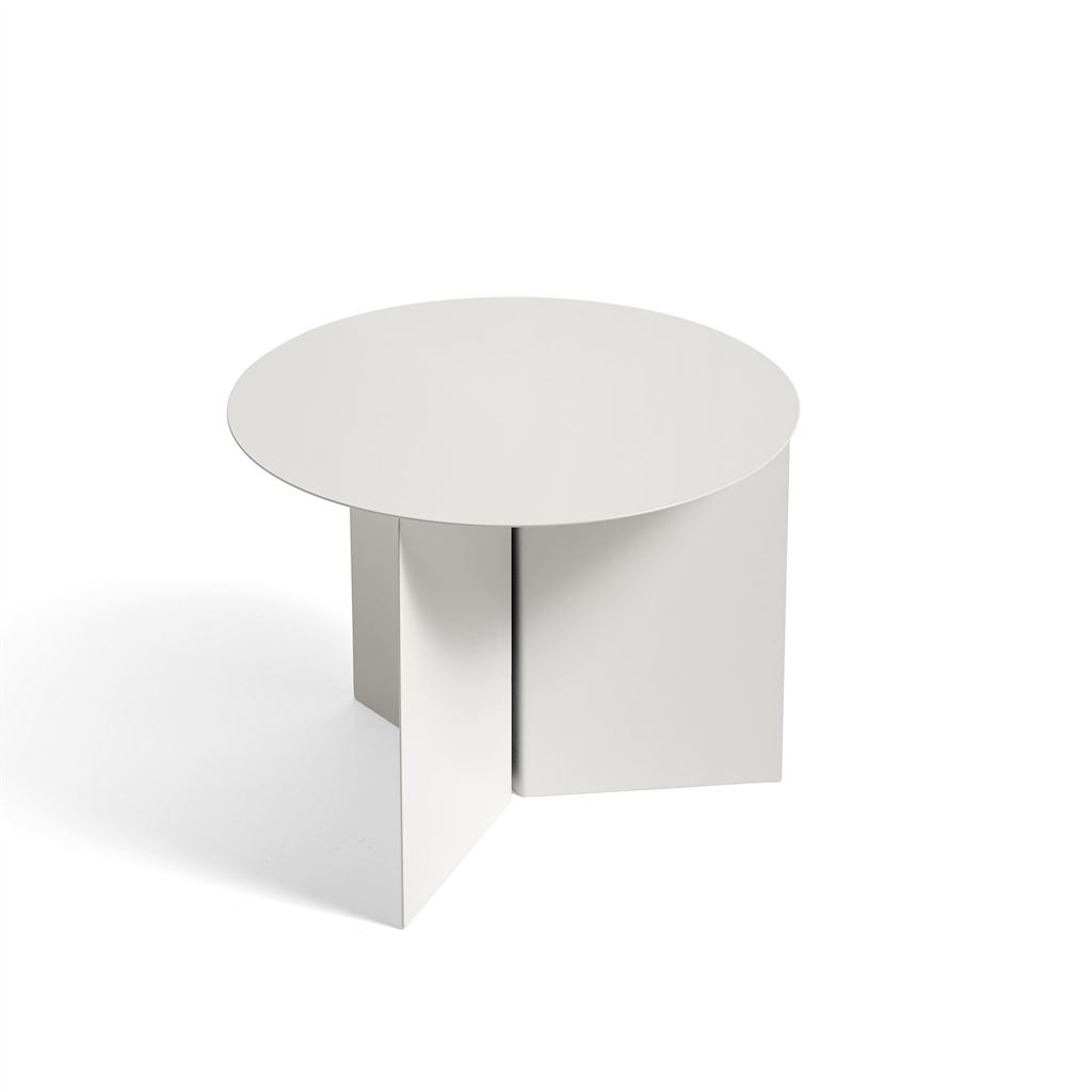 HAY Slit round table 45xH35.5 white powder coated steel 