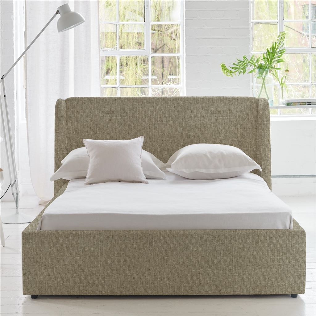 Amalfi Bed -Single - Brera Lino - Pebble