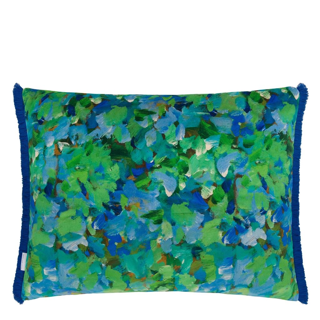 Sanzai Cobalt Cushion - Reverse