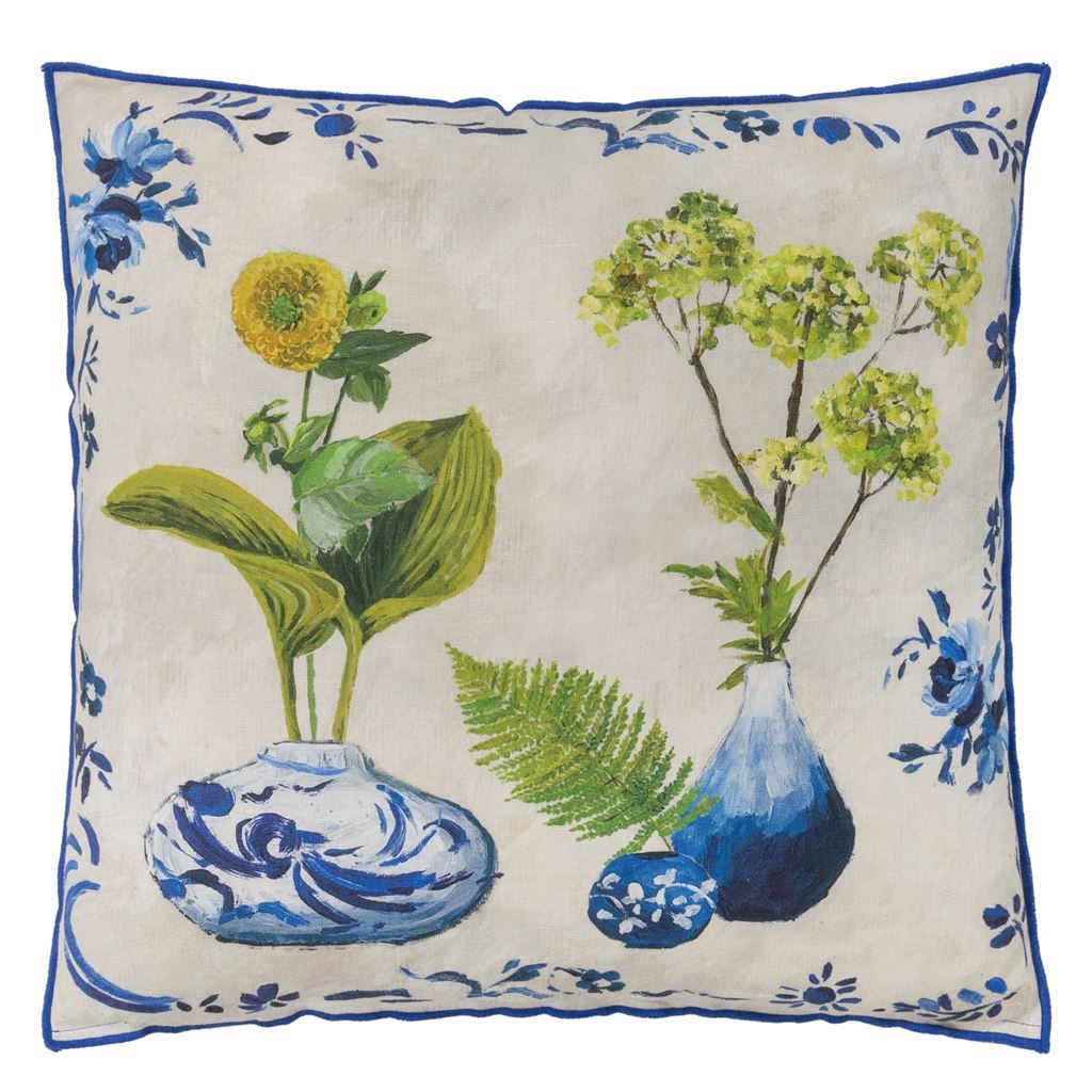 Kawana Linen Cobalt Cushion