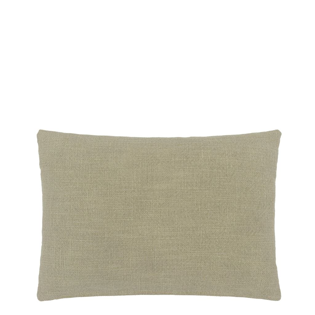 Enamel Flower Celadon Cushion - Reverse