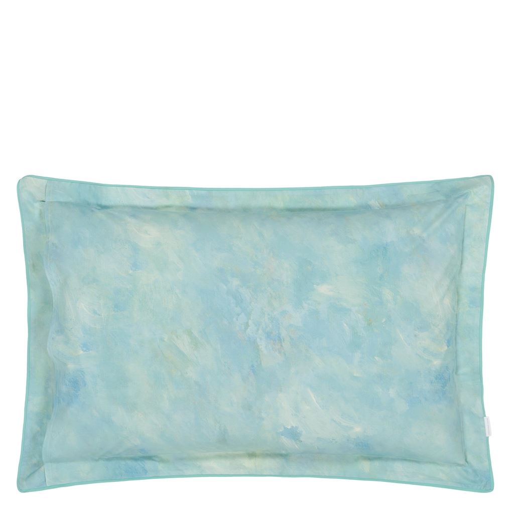 Foret Impressionniste Celadon Standard - Set of 2 Pillowcase - Reverse