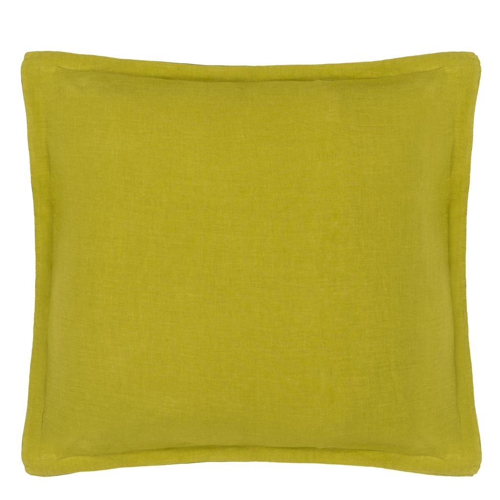 Biella Olive & Lime European Pillowcase - Reverse