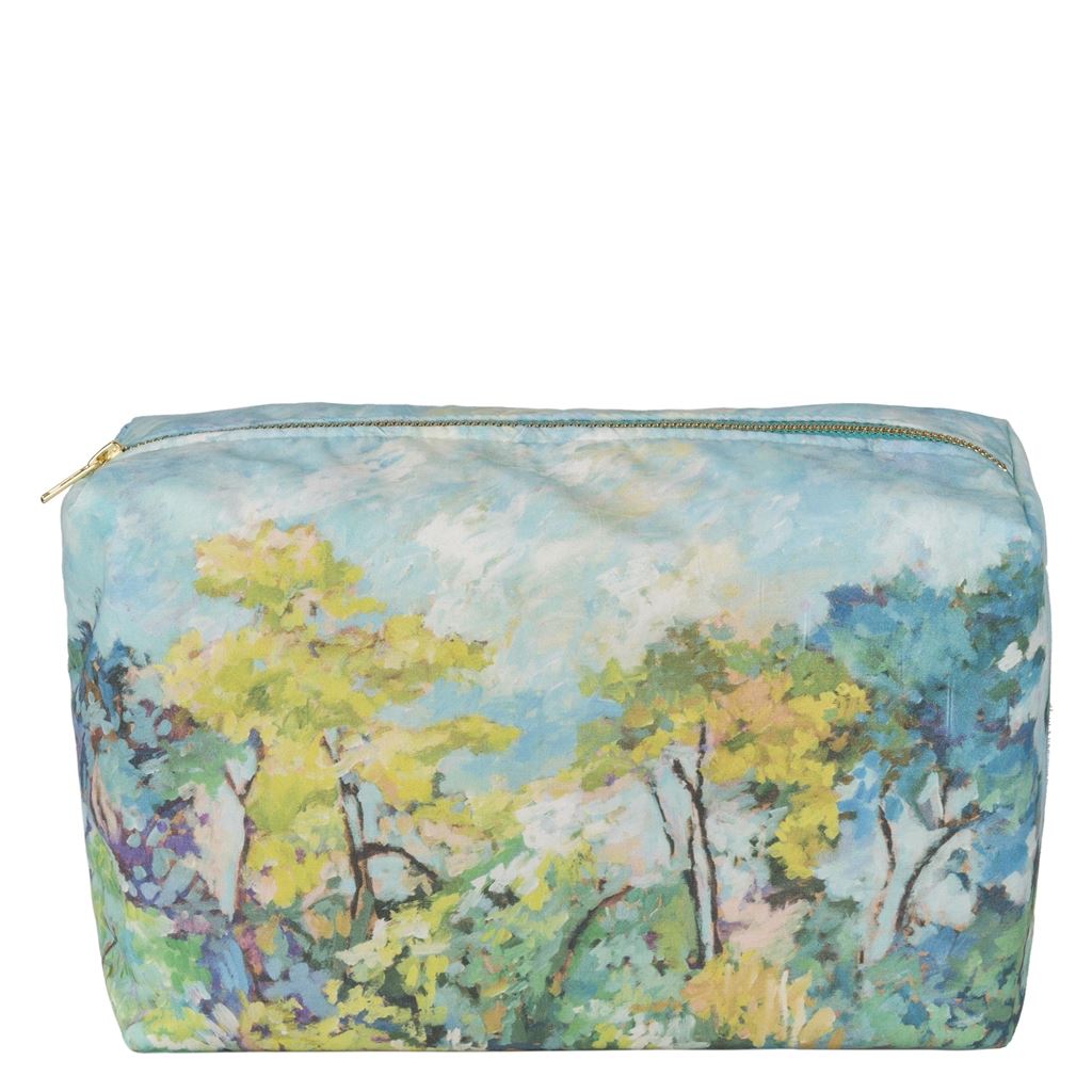 Foret Impressionniste Celadon Large Washbag