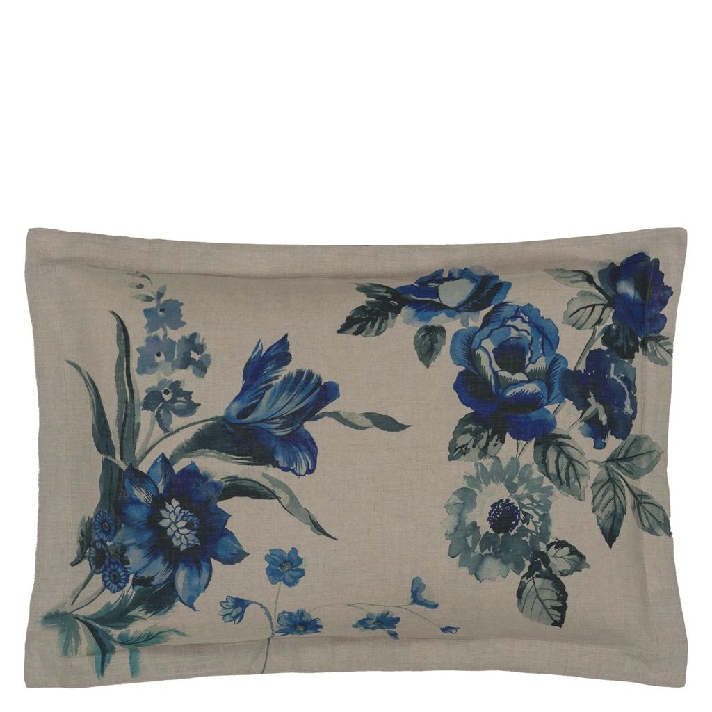 Hirigana Indigo Queen Sham