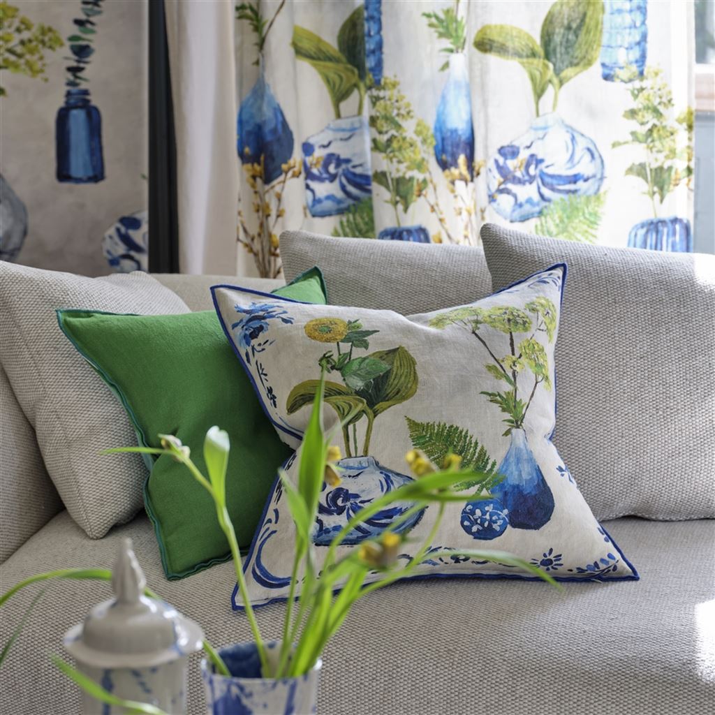 Kawana Linen Cobalt Cushion