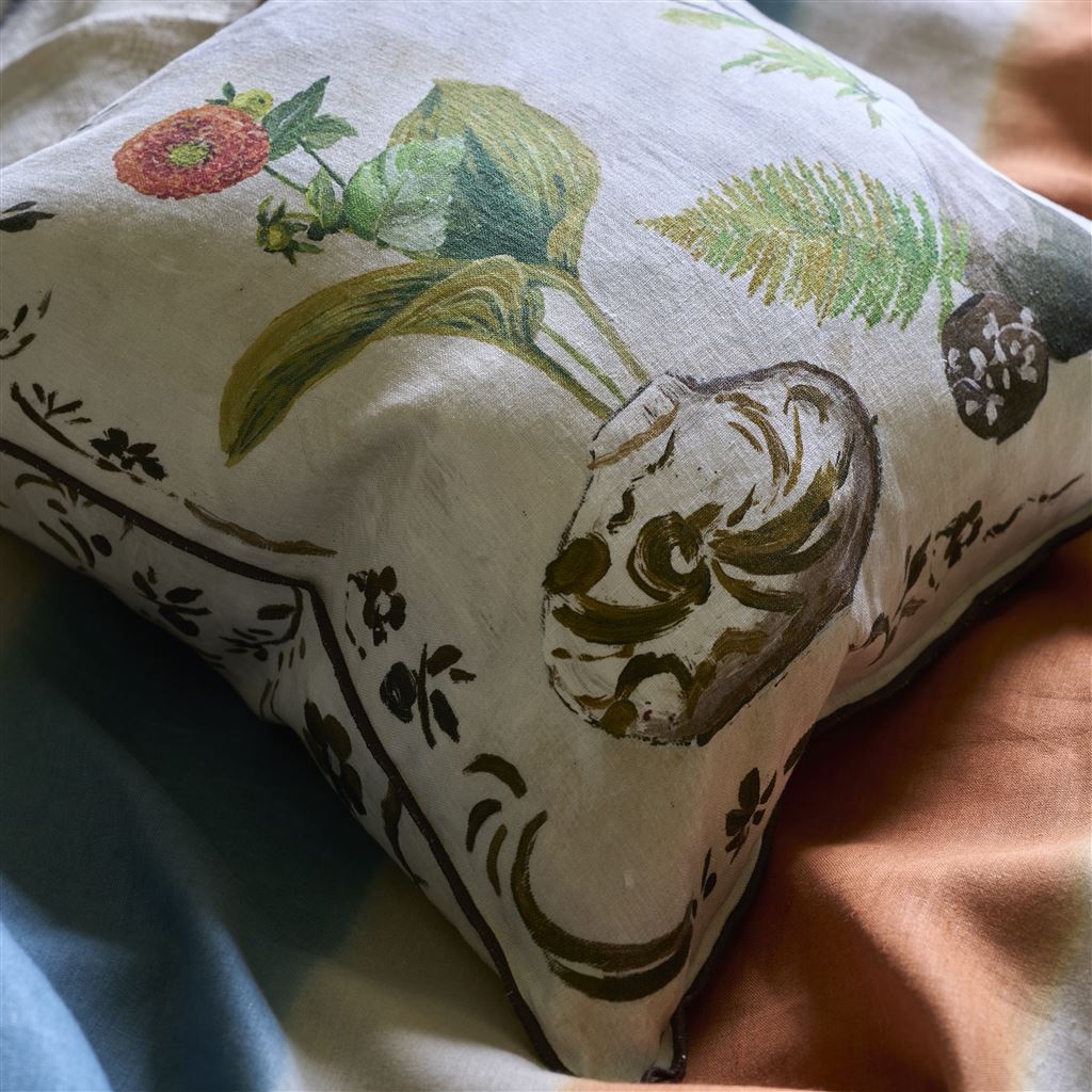 Kawana Linen Sepia Cushion
