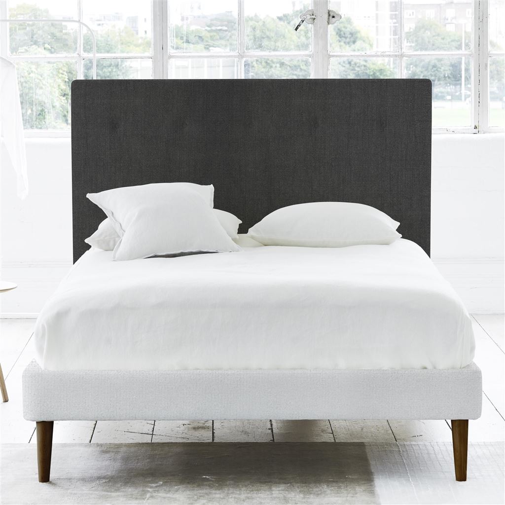 Polka King Headboard - Self Buttons - Brera Lino Espresso