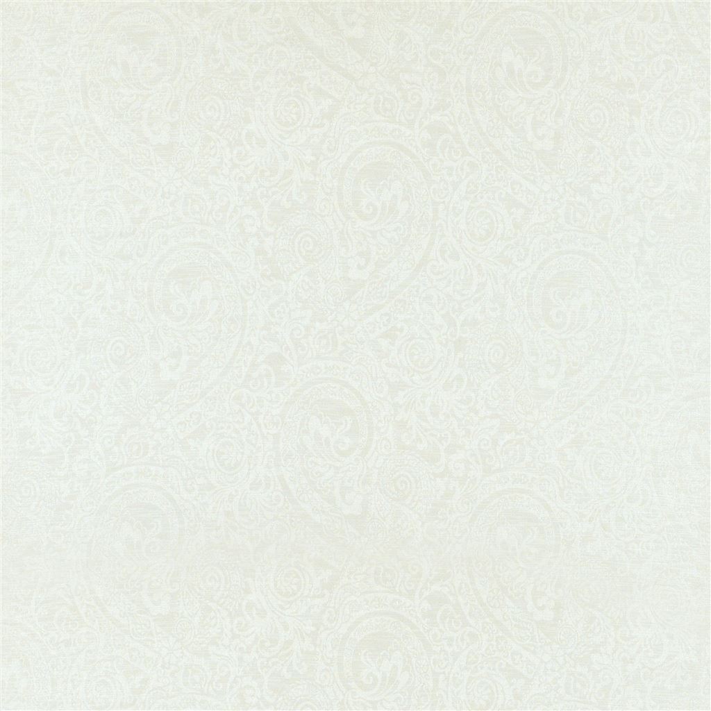 florence linen damask - white