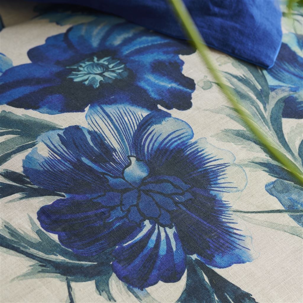 Hirigana Indigo Linen Bed Linen