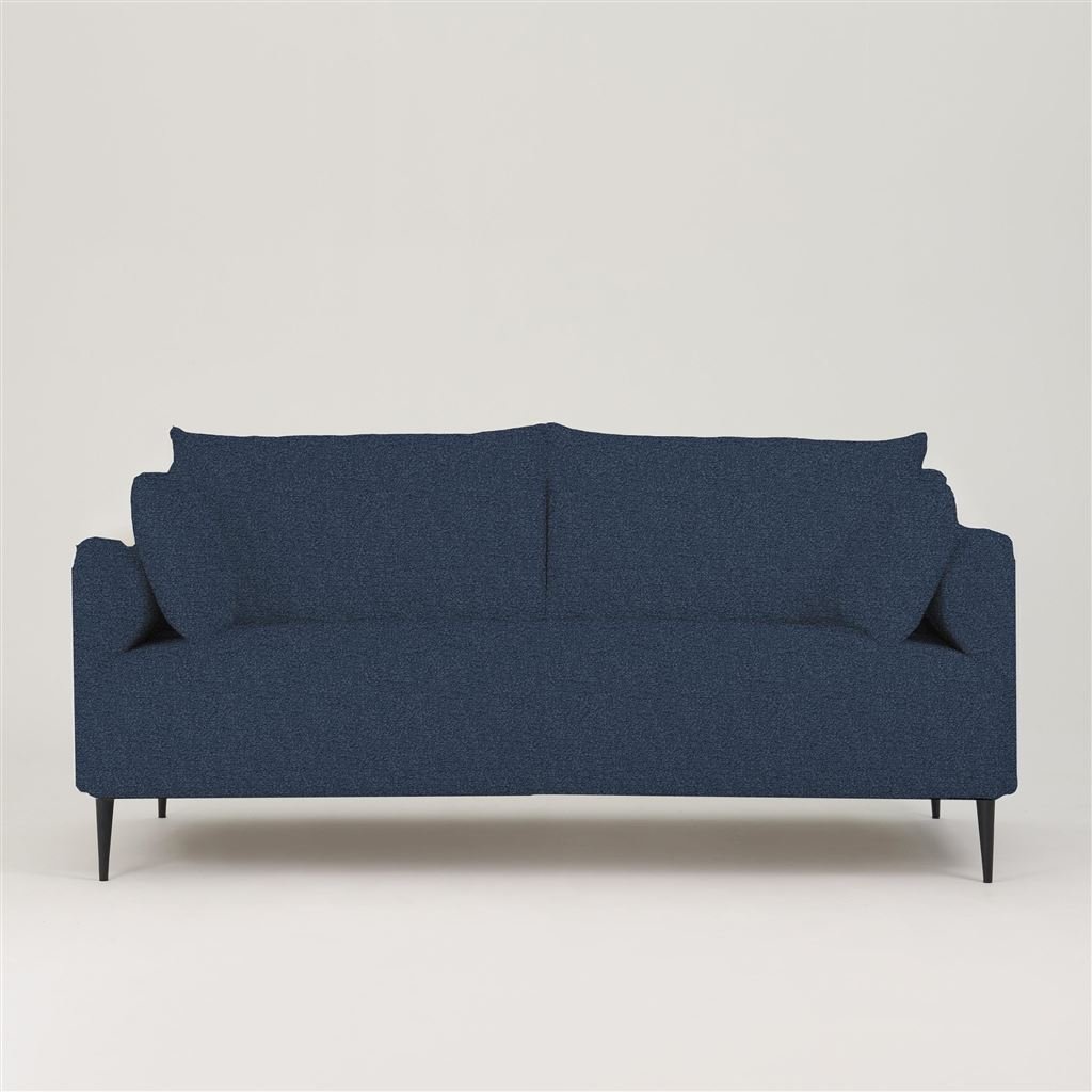 Positano 2.5 seater - Matt Black Legs - Aria Delft