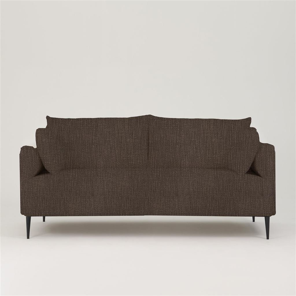 Positano 3 seater - Matt Black Legs - Tortona Charcoal