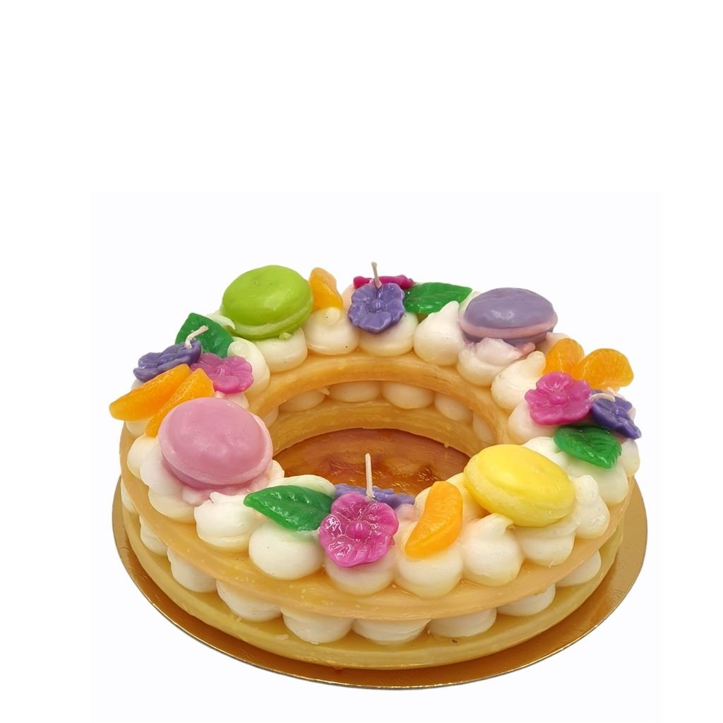 Mini Macaron Cake Candle