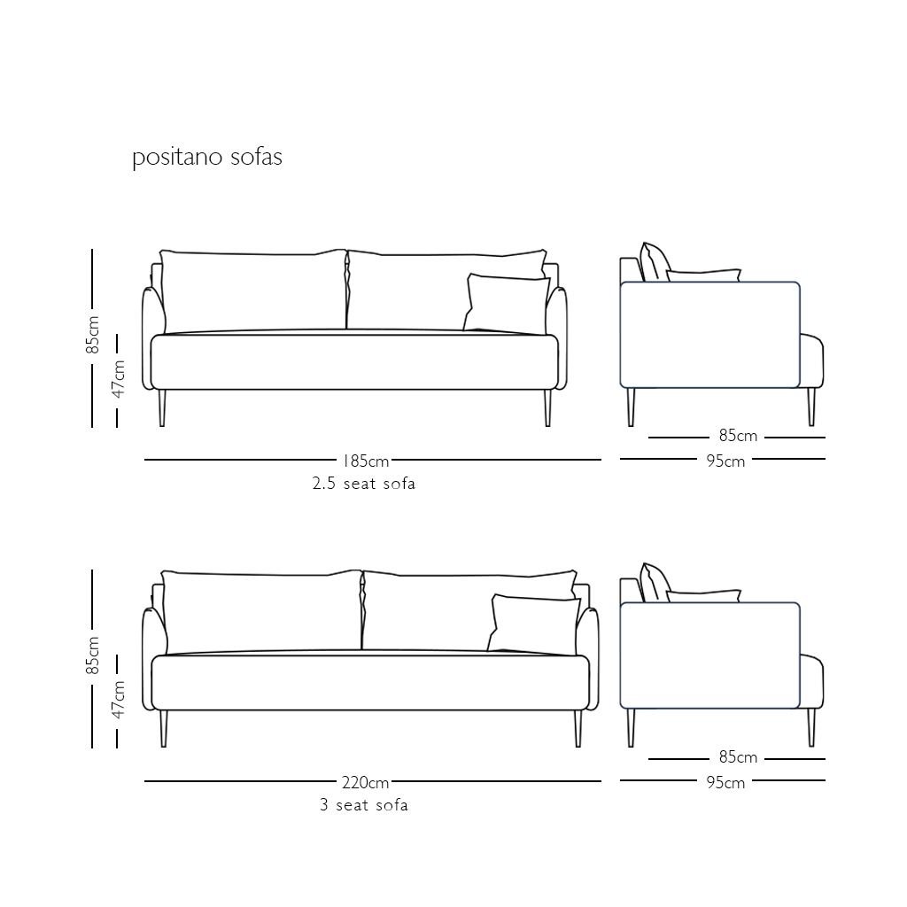 Positano 2.5 seater Sofa