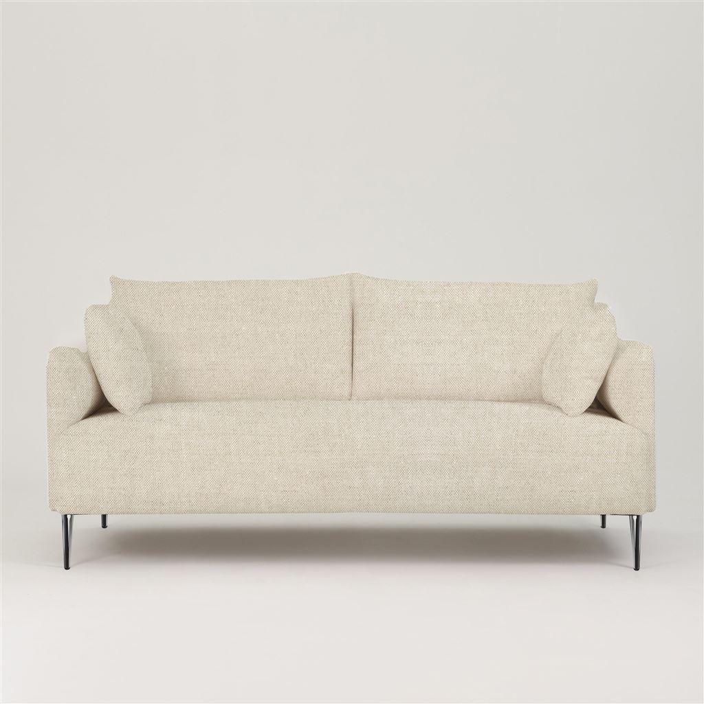 Positano 2.5 seater - Polished Steel Legs - Brera Lino Natural 