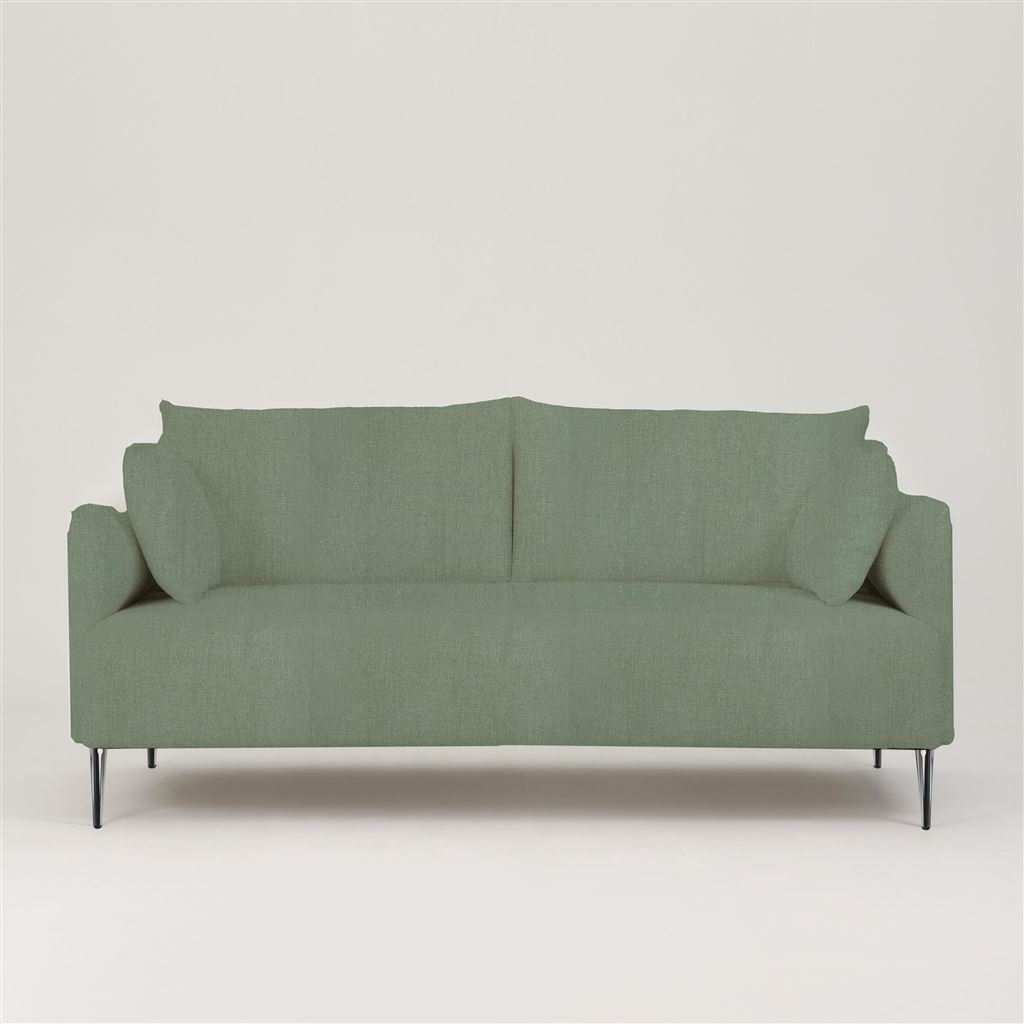 Positano 2.5 seater - Polished Steel Legs - Brera Lino Thyme