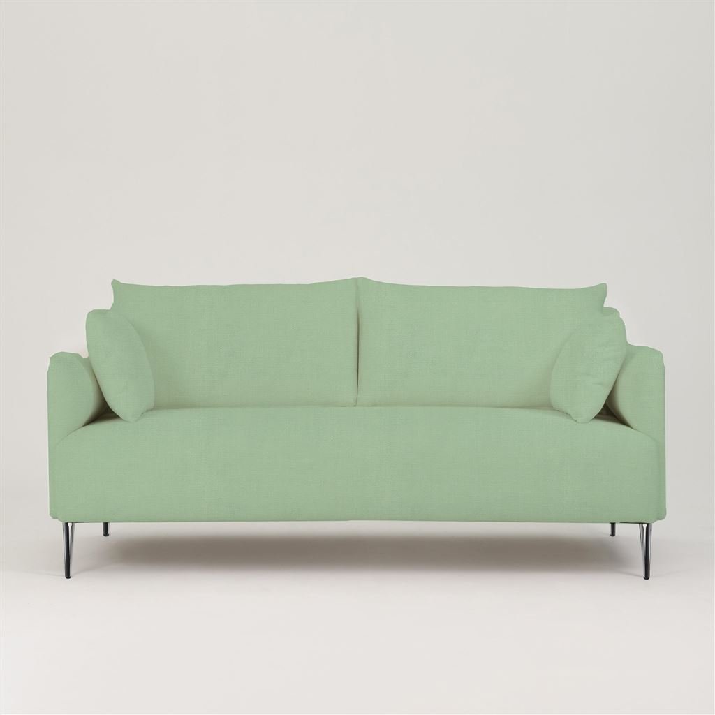 Positano 2.5 seater - Polished Steel Legs - Brera Lino Pale Jade