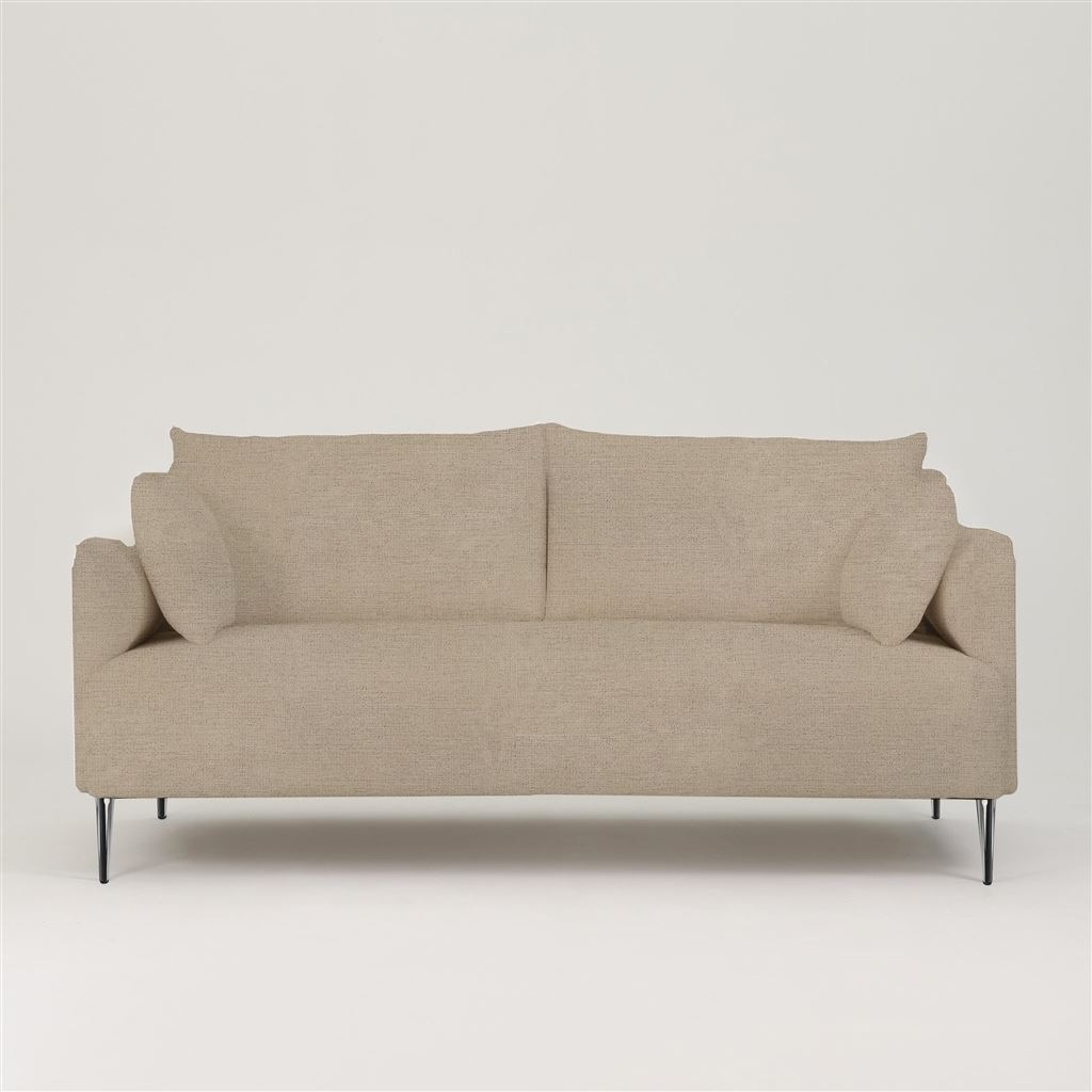 Positano 2.5 seater - Polished Steel Legs - Tarazona Natural 