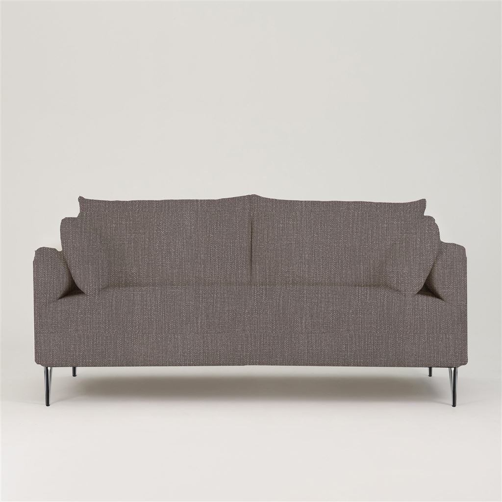 Positano 2.5 seater - Polished Steel Legs - Tortona Graphite