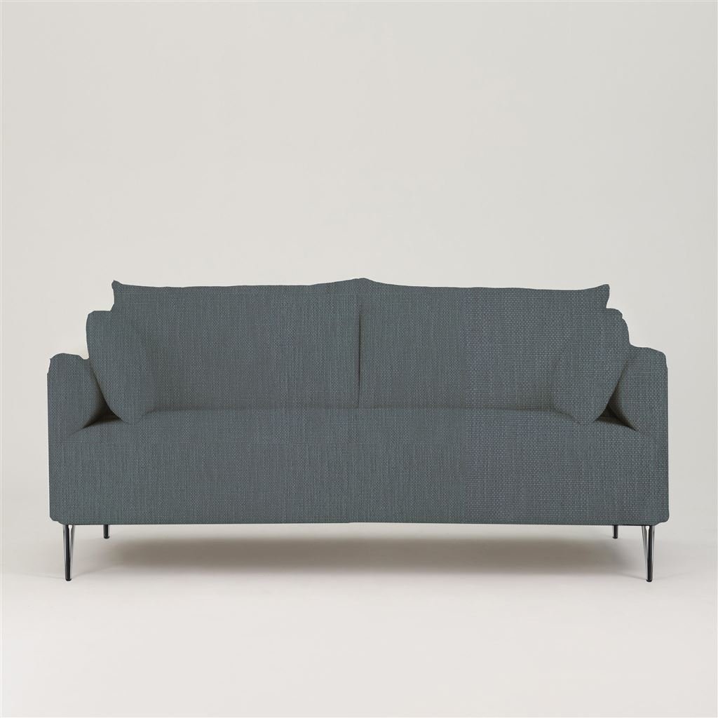 Positano 2.5 seater - Polished Steel Legs - Tortona Dusk