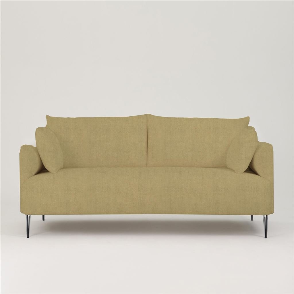 Positano 3 seater - Polished Steel Legs - Brera Lino Hemp