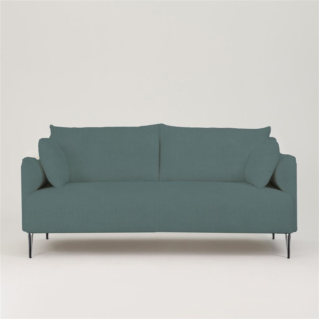 Positano 3 seater - Polished Steel Legs - Brera Lino Cadet