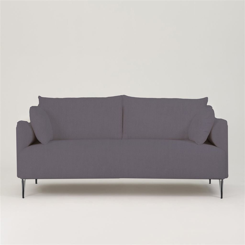 Positano 3 seater - Polished Steel Legs - Brera Lino Slate