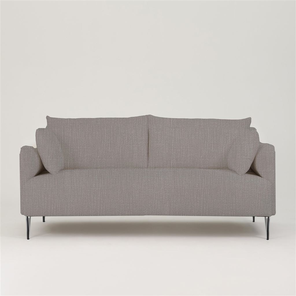 Positano 3 seater - Polished Steel Legs - Tortona Zinc