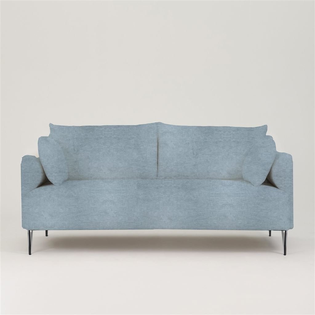 Positano 3 seater - Polished Steel Legs - Tarazona Mist