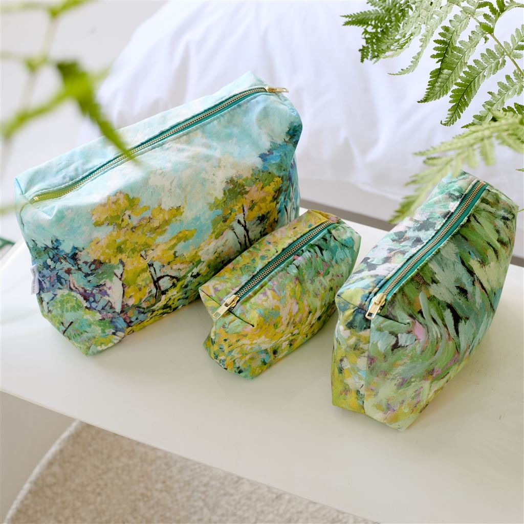 Foret Impressionniste Celadon Small Toiletry Bag