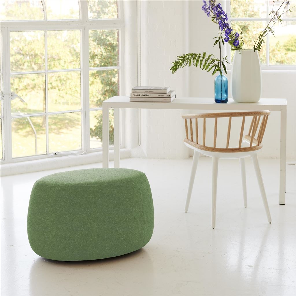 Maranello - Small/Tall Ottoman - Brera Lino Emerald