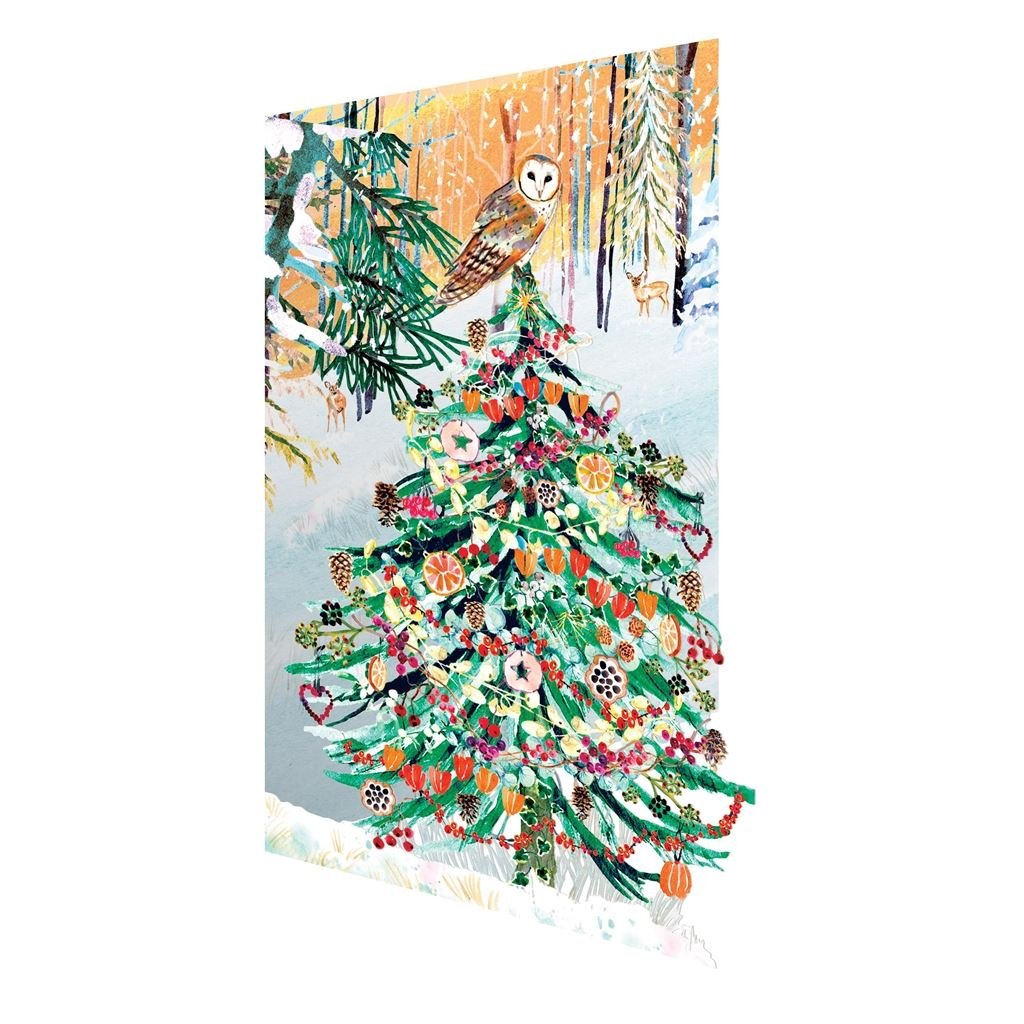 Wild Winter's Song Tree Christmas Cards